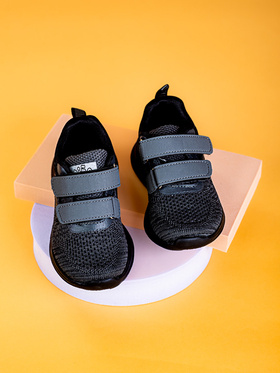 Sneakersy chłopięce Shelovet materiałowe szare